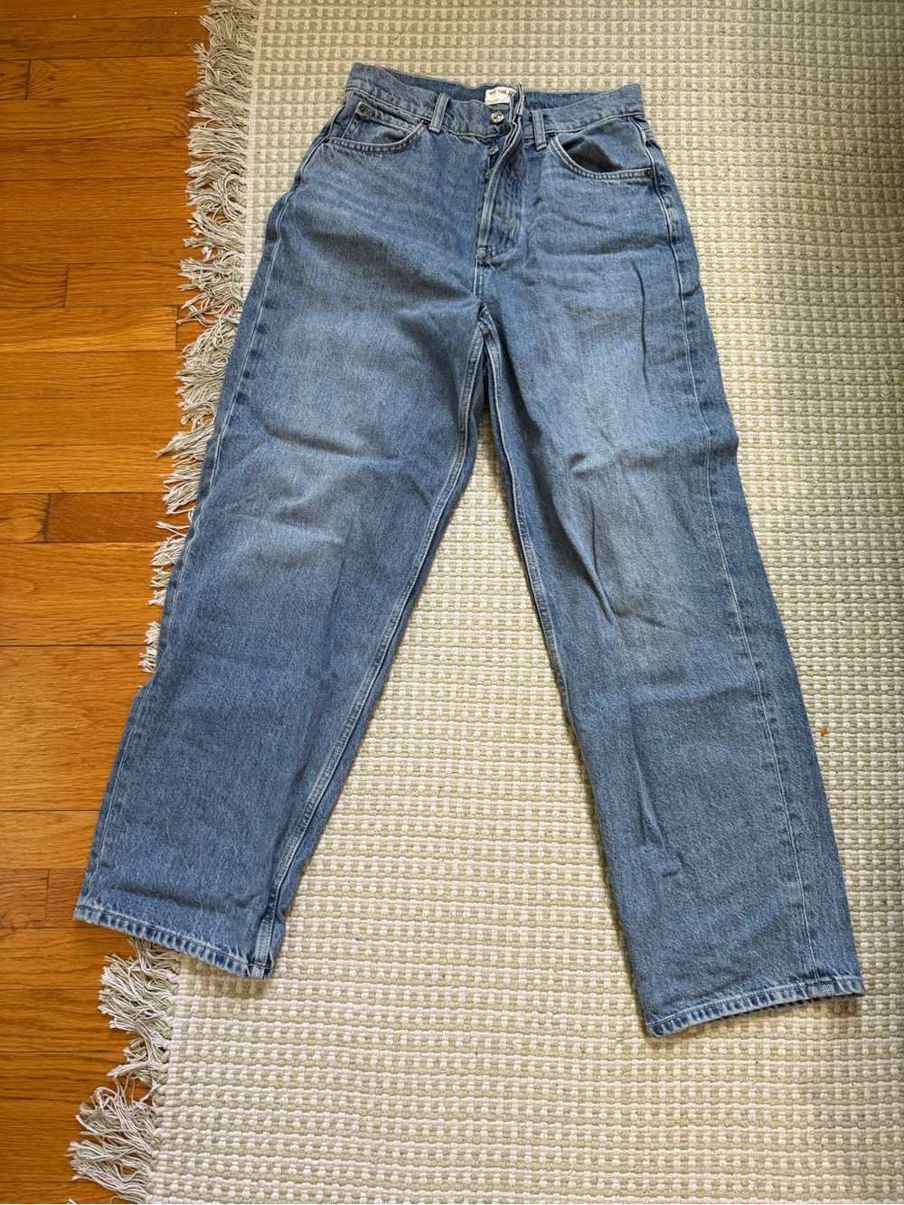 Free People Men's Straight-Leg Blue Jeans